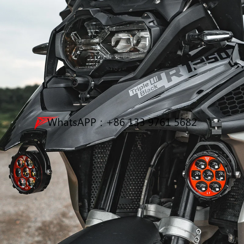 MOTOWOLF Motorradscheinwerfer mit intelligentem Lichtsteuerungssensor, geeignet für Motorräder