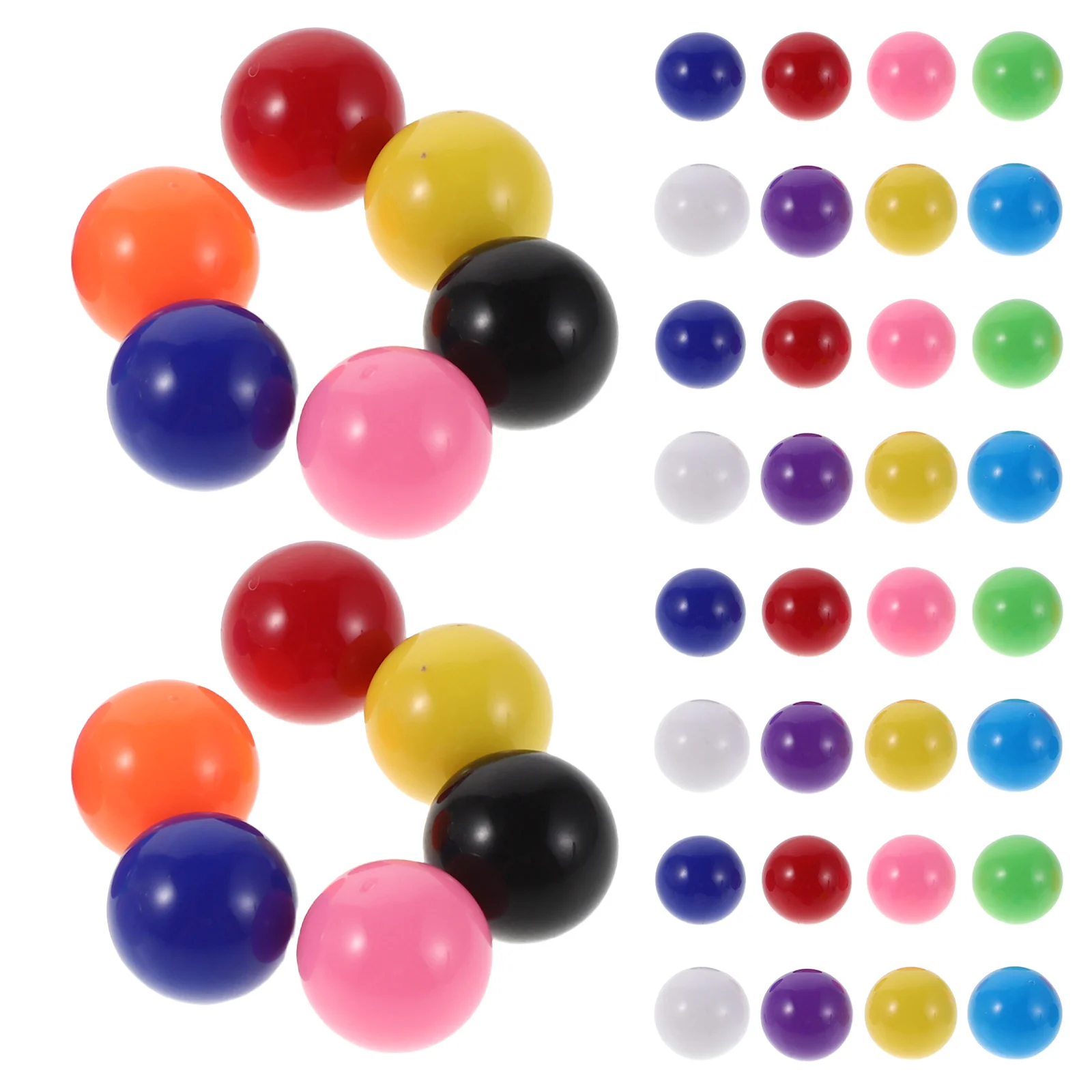 200 Pezzi Biglie Rotonde in Plastica da 14mm, Pezzi Colorati per Giochi di Matematica, Conteggio e Ordinamento, Palline di Ricambio per Tavoli da Gioco