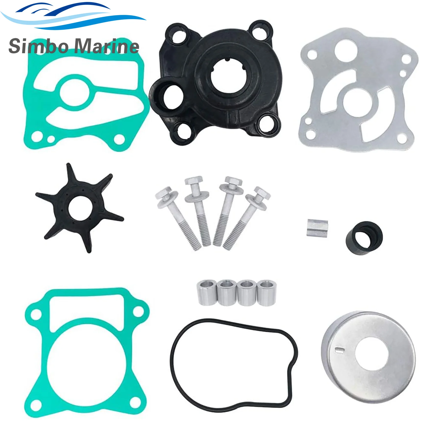 Outboard Water Pump Rebuild Kit 06193-ZV5-000 Compatible with Honda 4-Stroke BF 35 40 45 50 HP Boat Motor 06193-ZV5-010 18-3282