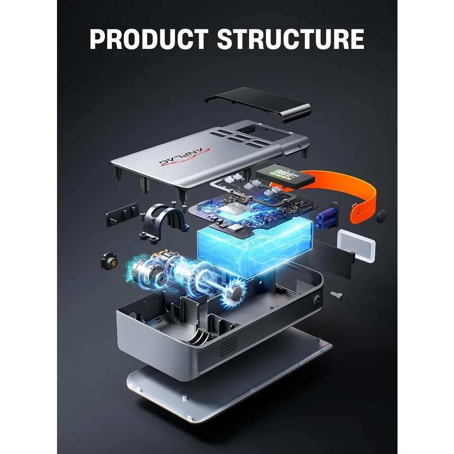 8-in-1 Car Jump Starter with Air Compressor for All Gas and 12.0L Diesel Engines 5500A Peak Current 150PSI High-Pressure Tire I