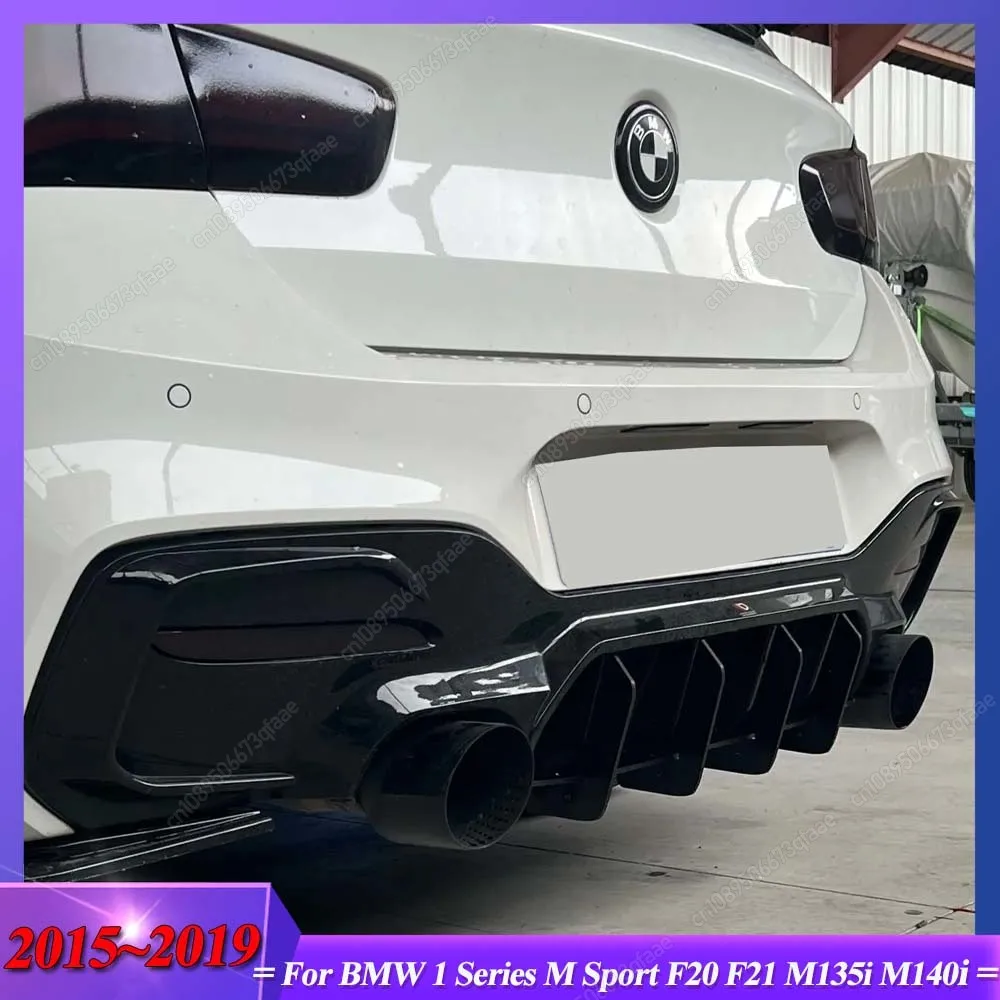 

Для BMW 1 серии M Sport F20 F21 M135i M140i 2015-2019 Новый задний бампер из АБС-пластика, диффузор, сплиттер, задние плавники, накладки на крыло