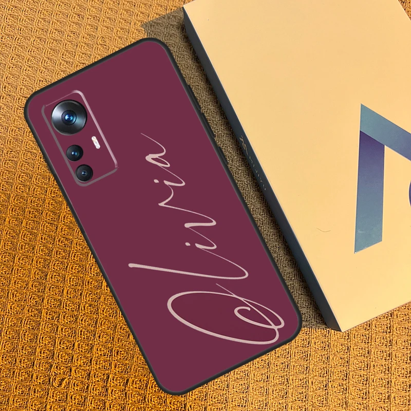 커스텀 파스텔 이름 이니셜 케이스, 샤오미 12T 11T 프로 13 11 12 라이트, POCO F5 X5 프로 X3 프로 F3 M5 POCO F5 X4 F4 GT 커버