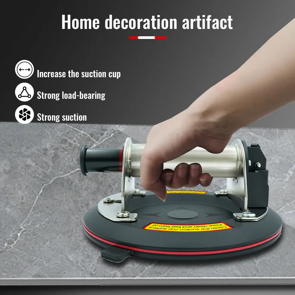 

1PCS Upgrade Vacuum Suction Cup 250kg Carrying Capacity with Stainless steel metal handle for Tile Glass Floor Lifting Tools