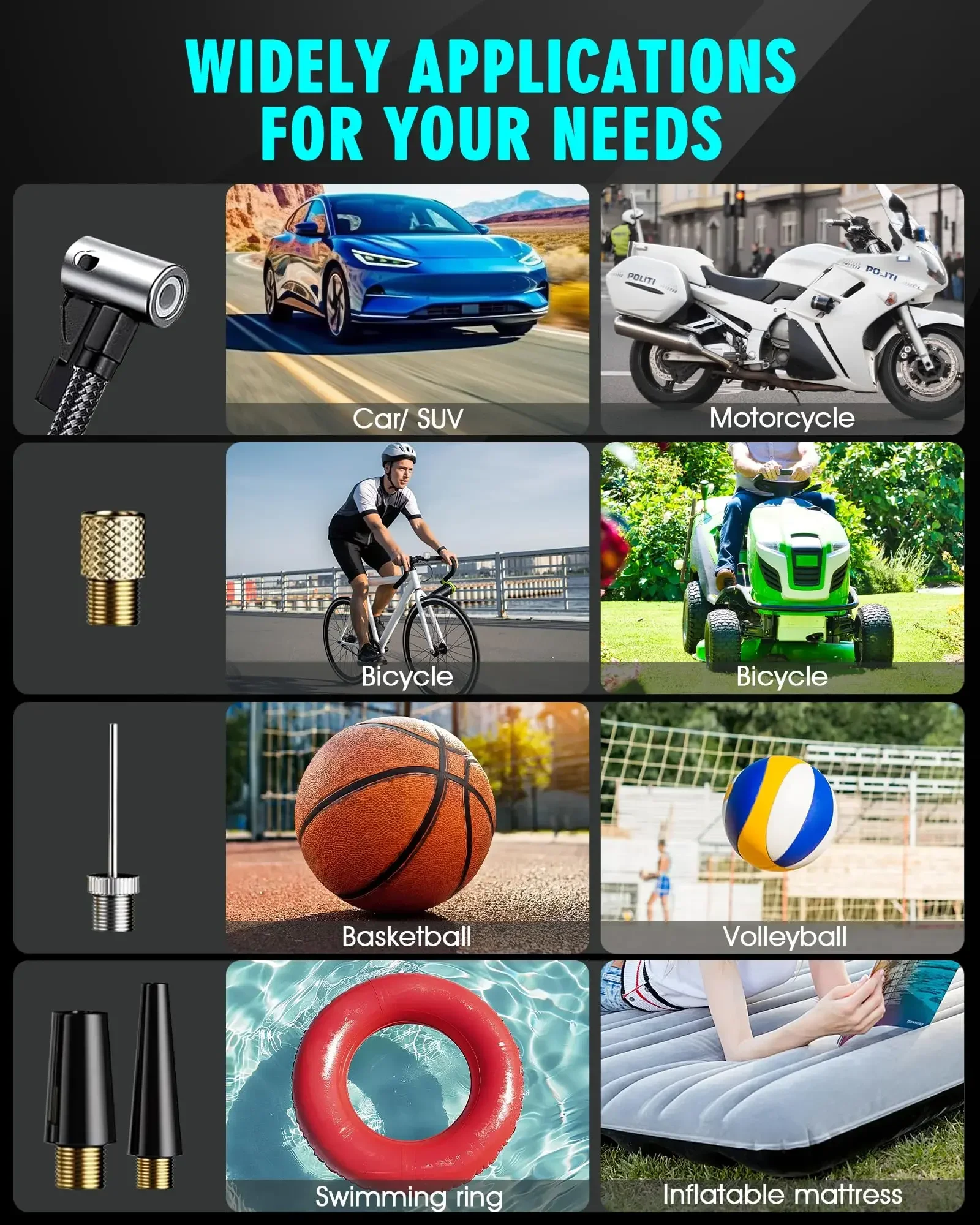 Arrancador de batería profesional multifunción para coche, supercalpresor de batería de 12v, Banco de energía, bomba de aire de arranque de batería, 8000amp, 200psi