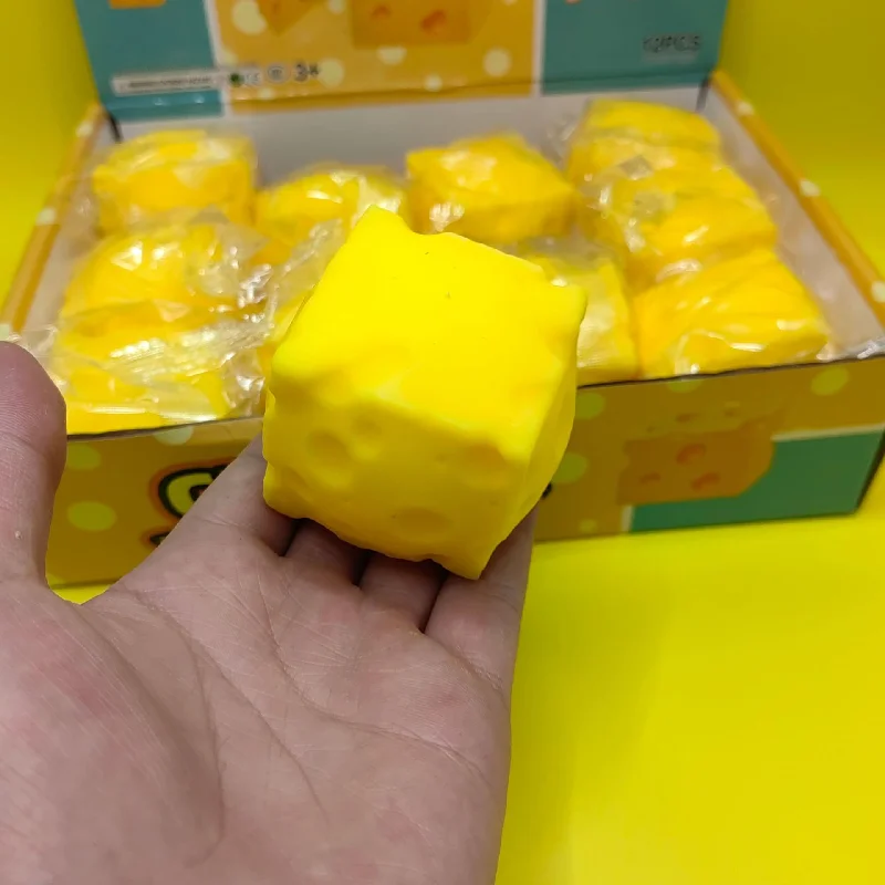 

Мягкая игрушка-антистресс в форме квадратного сыра, медленно восстанавливающая форму, для снятия стресса, подарок для детей, фиджет-игрушка