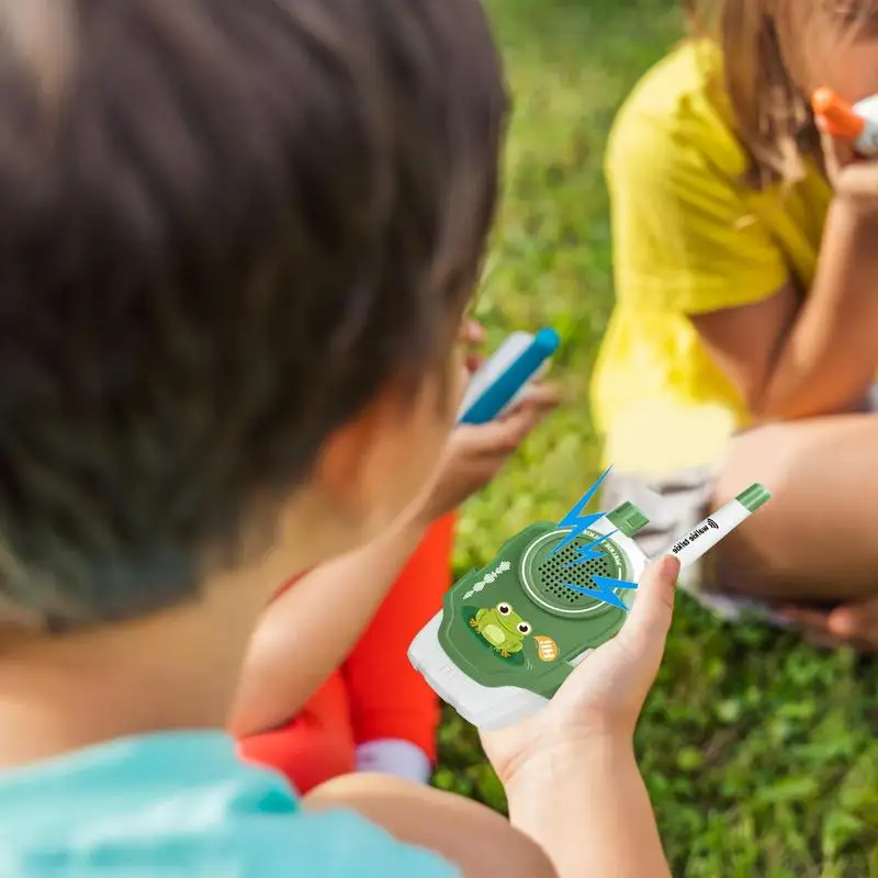 Mini Walkie Talkie para Crianças, De Mão, Sem Fio, Desenhos Animados, Animal, Rádio Bidirecional, Inteligente, Meninos, Meninas