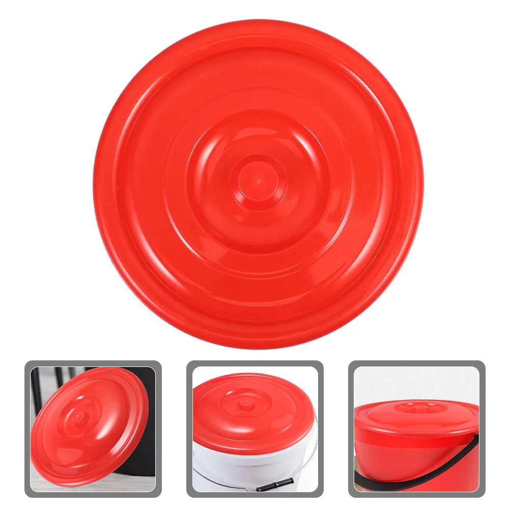 23Cm Round Plastic Bucket Lid Strong Secure Seal Odor Control Lid for Trash Cans Waste Bins Garbage Containers Bucket