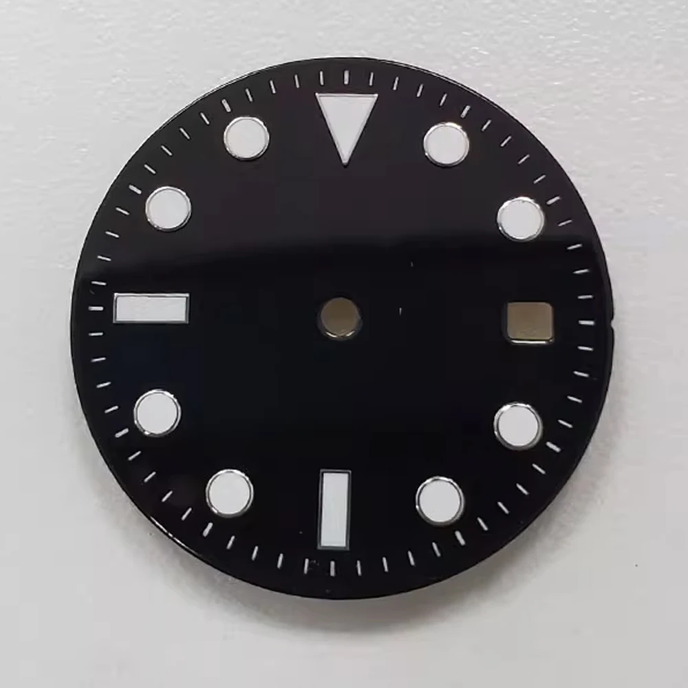 

29MM Watch Dial for ETA 2836 Movement Watch Faces for Miyota 8215 8200/Mingzhu 2813/3804 Watch Movement Green Luminous Dial