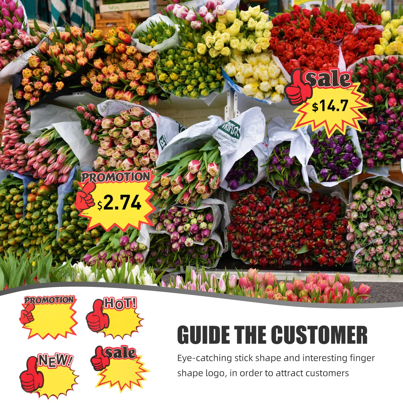 200Pcs Price Tags Paper Price Signs Sales-Promotion Labels Retail Advertising Cards for Supermarket Stores Sales-Promotion Cards