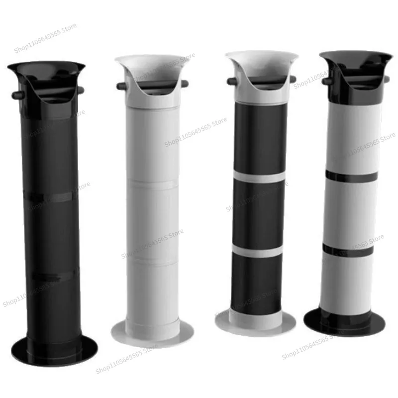 Commercial large capacity fusion powder high slag bucket, vertical long cylindrical powder slag box, rod platform slag box