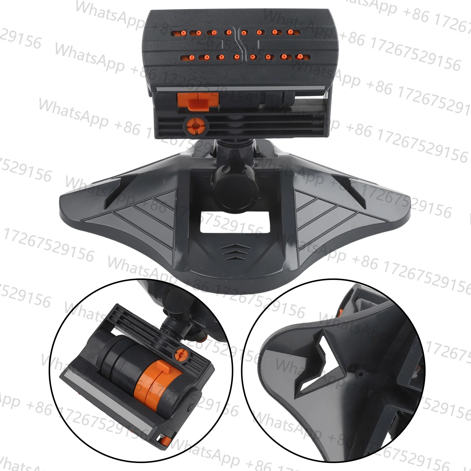 Upgraded Adjustable Range Sprinkler For Watering Lawns, Yards And Gardens. 16Mini Turbine Oscillating Sprinklers