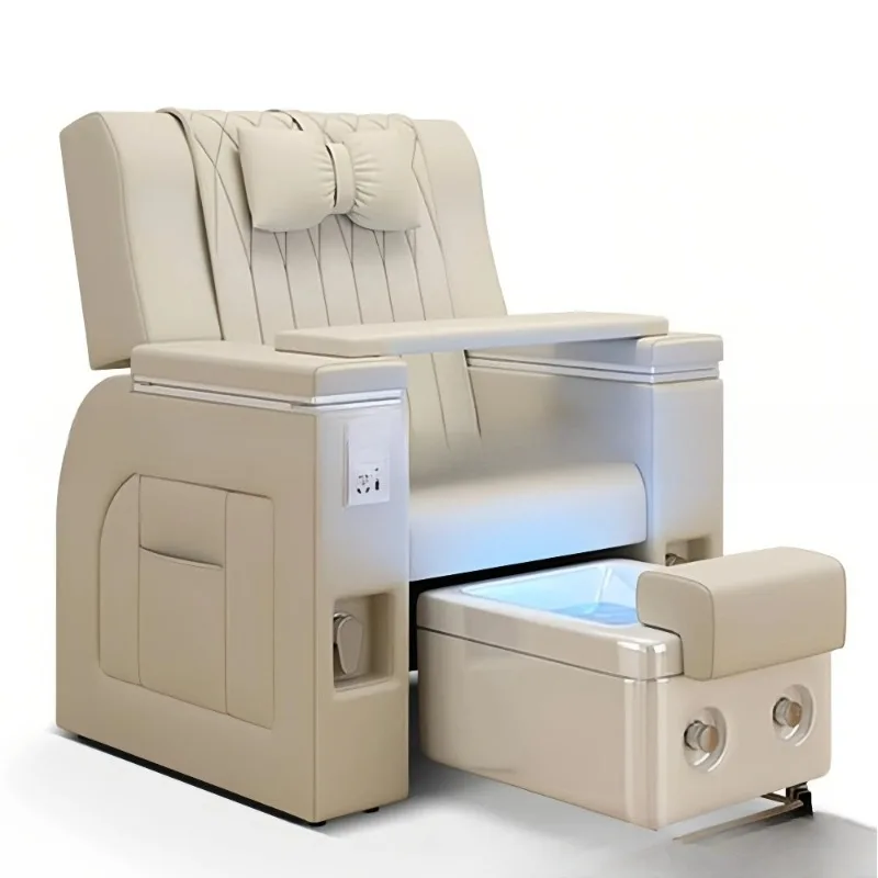 Electric Foot Therapy Pedicure Chair  Bath Massage Chair Advanced Foot Therapy Chair with Foot Basin Sole Massage Sofa