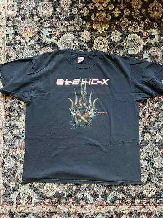 

Редкая статическая Футболка X Machine Tour, переделанная футболка, хлопковая рубашка унисекс