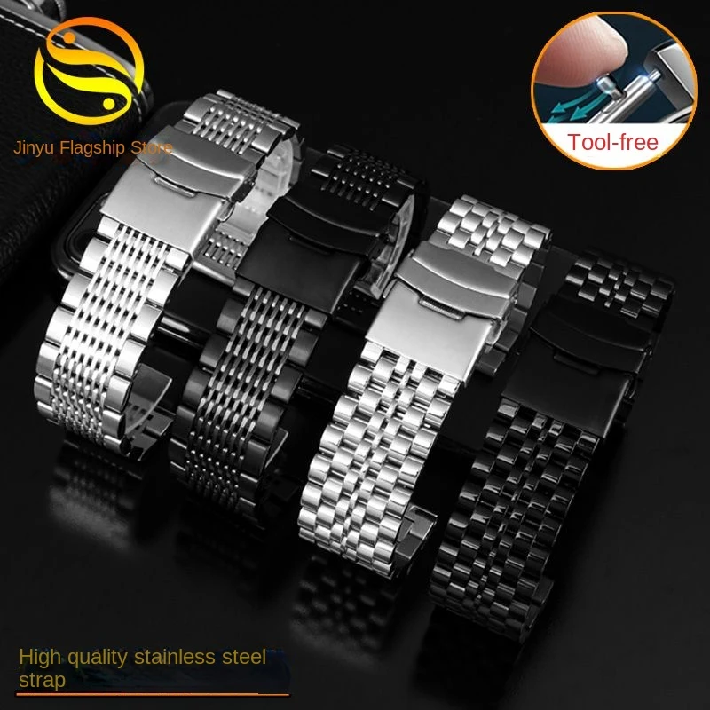 Für huawei gt4/3 präzisions stahl armband herren gt3 pro uhr 3pro 43mm 46mm edelstahl armband schnell verschluss uhr kette