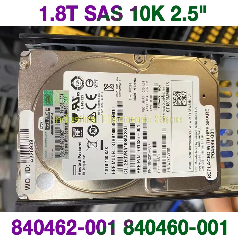 1.8TB For HP 3PAR K0F26A 840462-001 840460-001 1.8T SAS 10K 2.5