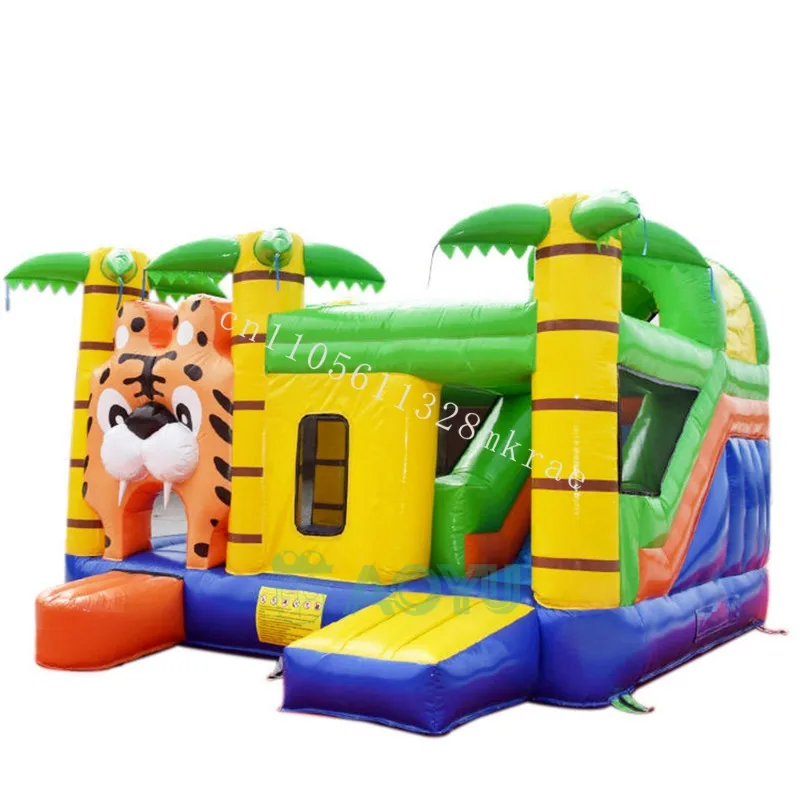 

New Children's Playground Pink Open White Wedding Inflatable Jump Castle Bounce House Commercial Water Slide Combination