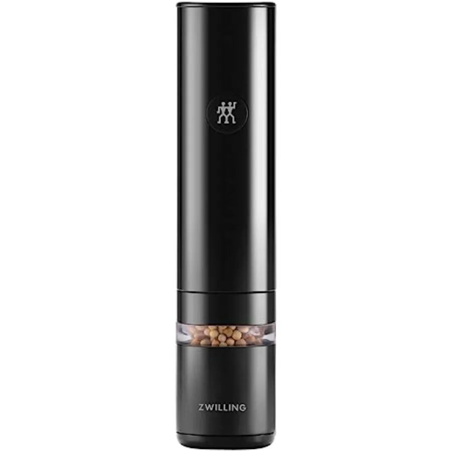 

Электрическая мельница для соли/перца Enfinigy - черная, для кухни, из нержавеющей стали, автоматическая, с регулировкой степени помола