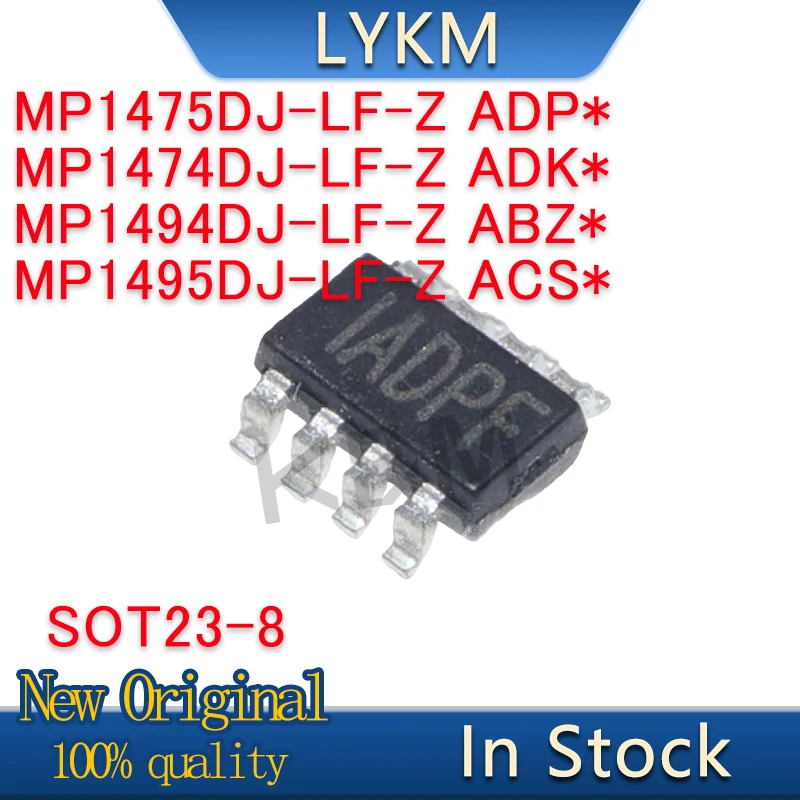 10/PCS New Original MP1475DJ-LF-Z ADP* MP1474DJ-LF-Z ADK* MP9495DJ ADQ* MP1494DJ-LF-Z ABZ* MP1495DJ-LF-Z ACS* SOT23-8 In Stock