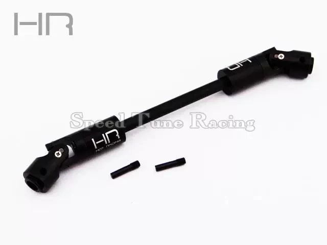 Hot Racing Hardened Steel Telescoping Drive Shaft w/ U-Joints 134-159mm Replace Plastic for Axial Yeti 90025/90026 Front/Rear
