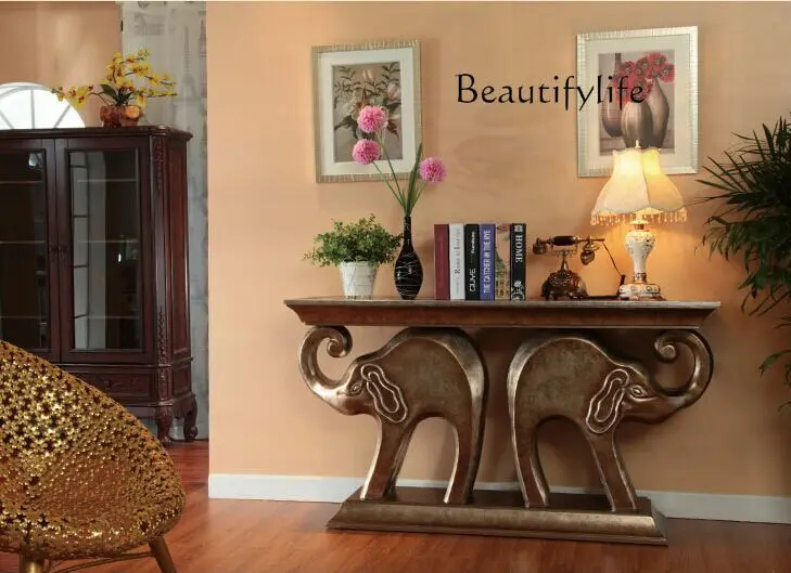 

Creative Entrance Platform Lucky Elephant Home Fashion Living Room Hotel Decoration Counter Against the Wall