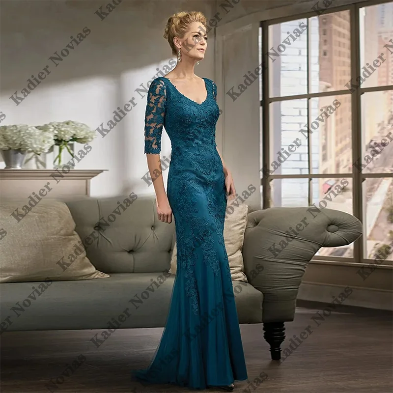 

Vestido Invitada Boda Длинные платья русалки для матери невесты с короткими рукавами, платье по индивидуальному заказу, женское элегантное платье для вечеринки, свадьбы