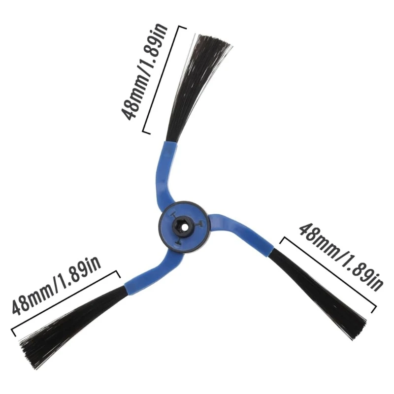 حزمة من 6 فرش تنظيف روبوت بلاستيكية مناسبة للشحن السريع للمنزل والمكتب