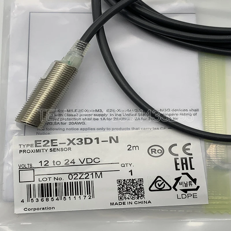 Nuevo Sensor de proximidad inductivo Original E2E-X8MD1-M1GJ E2E-X8MD1-M1TGJ E2E-X8MD1-M1GJ-Z un año de garantía