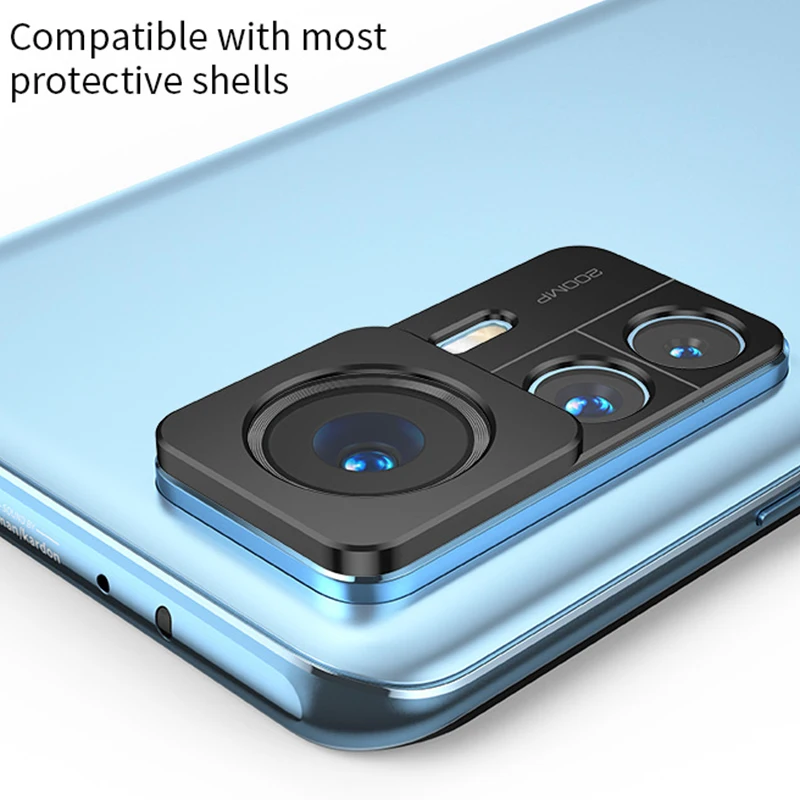 For Xiaomi 12T Pro Rear Camera Lens Cover Case for Xiaomi 12TPro Back Aluminum Alloy Metal Camera Protector Lens Ring Film