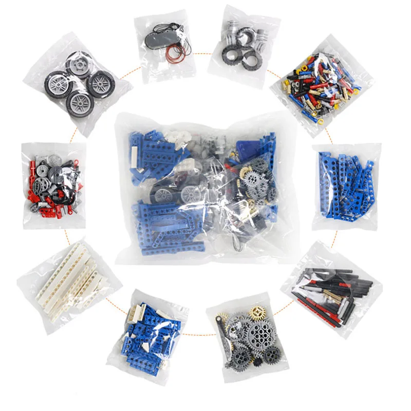 Juego educativo STEM 9686, bloques de construcción técnicos simples y motorizados, estudiantes de escuela, aprendizaje, ladrillos con función de potencia, 396 Uds.