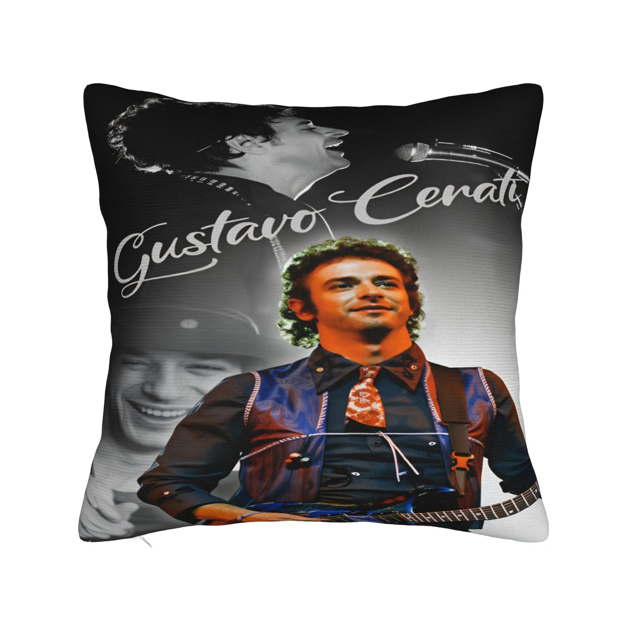 Pillow Case Gustavo Cerati Argentine Singer  Square  Pillow Cover For Sofa Home Decor Funny Pillowcases