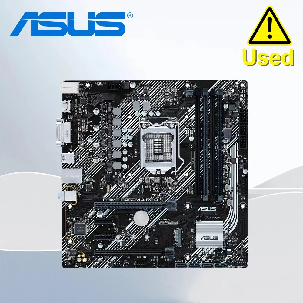ASUS PRIME B460M-A/B460M-A R2.0 LGA1200 supports AURA SYNC RGB headers, dual M.2, DDR4 Motherboard