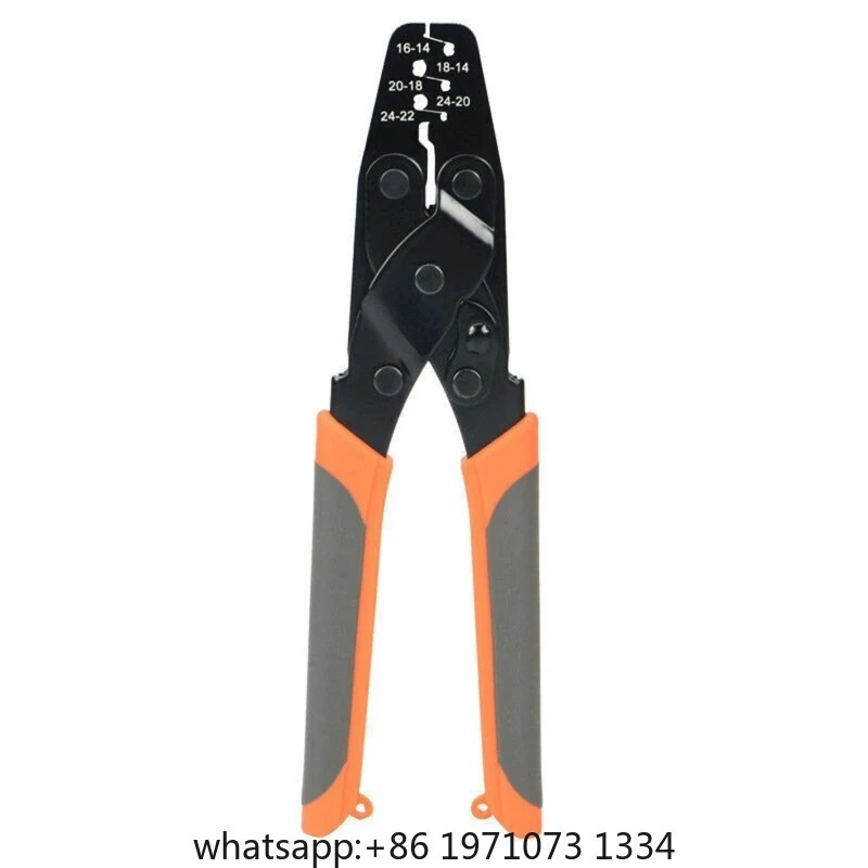 Non Insulated Open Barrel Terminal Crimp Tool  Wire Crimper 1424A Orange