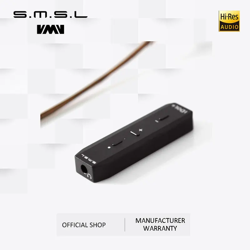 تصفية SMSL IDOL + المحمولة USB صغير الصوت DAC ومضخم سماعة الرأس Mirco USB DAC دعم OTG 24 بت/192 كيلو هرتز أسود فضي
