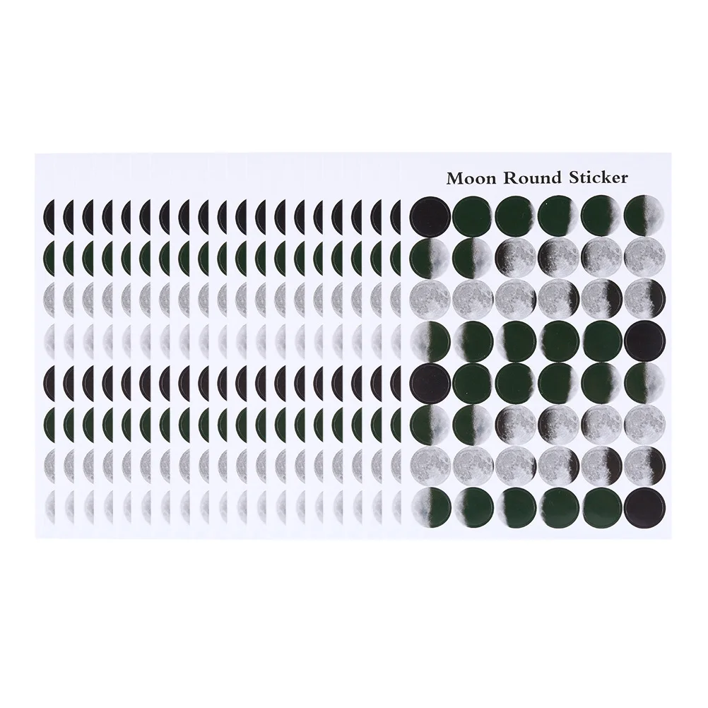 

20 Sheets Moon Themed Sealing Stickers for Journaling Envelope Decoration Scrapbook DIY Decal Creative Unique Pattern