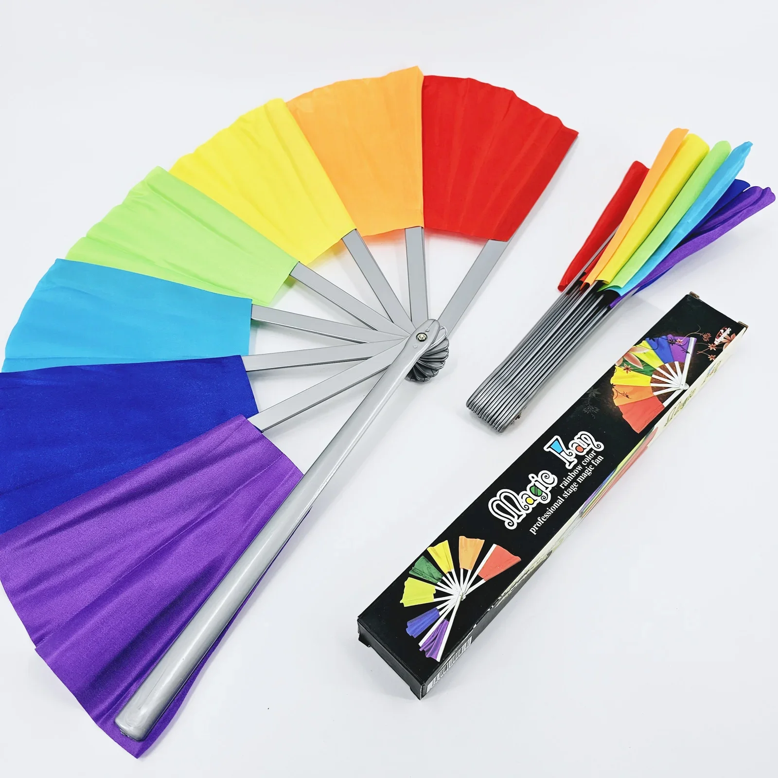 Breakaway Fan Magic Tricks Broken Fan Reduction Magic Funny Multiple Colour Stage Street  Props Tricks for Magician Magia Party