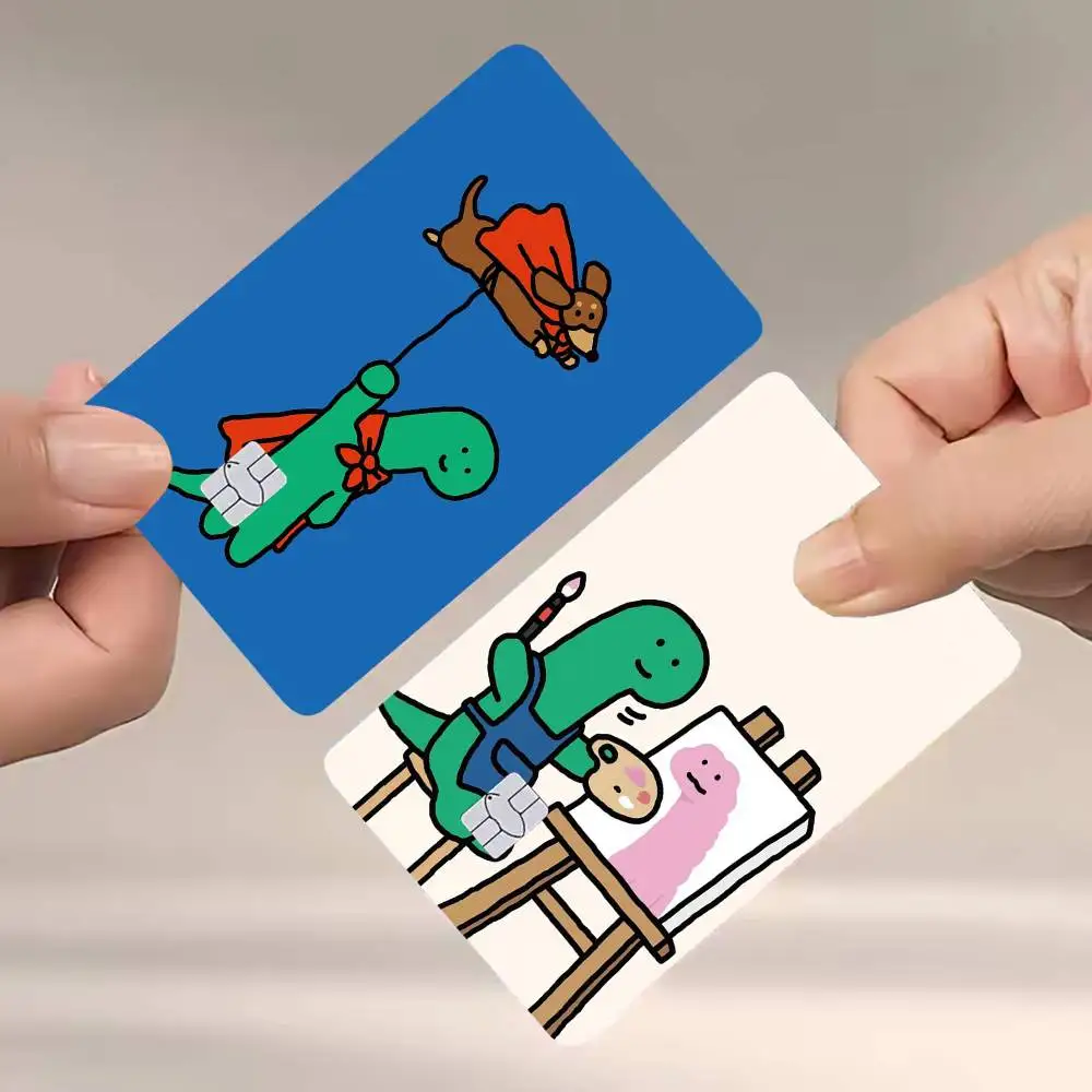 Korea Hot Cute Joguman 4pcs 1Set Card Stickers Small Waterproof Chip 4PCS Card Sticker Anti-Scratch