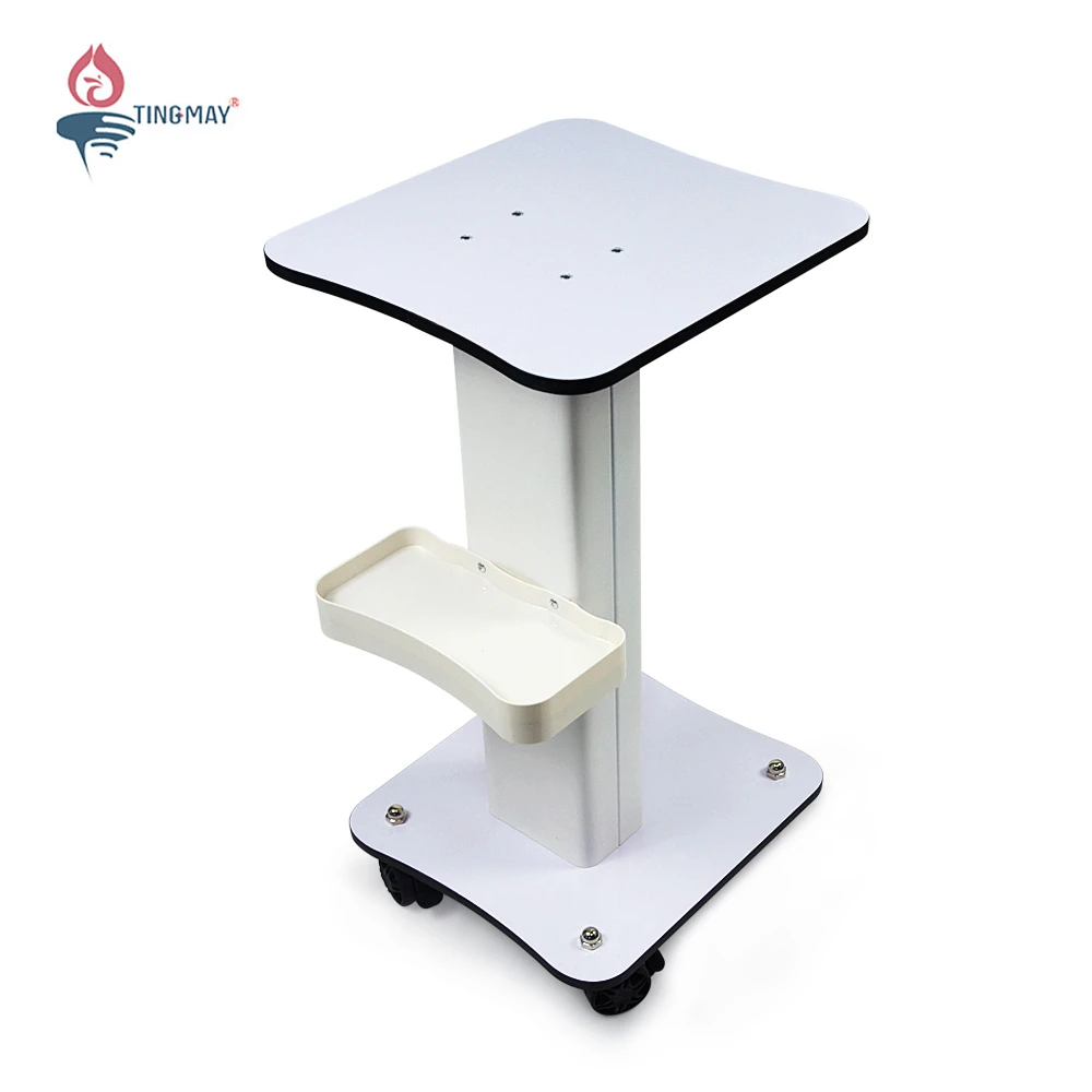 

Mobile Wood Stand Beauty Salon Trolley Cart With Wheels For Beauty Equipment Machine