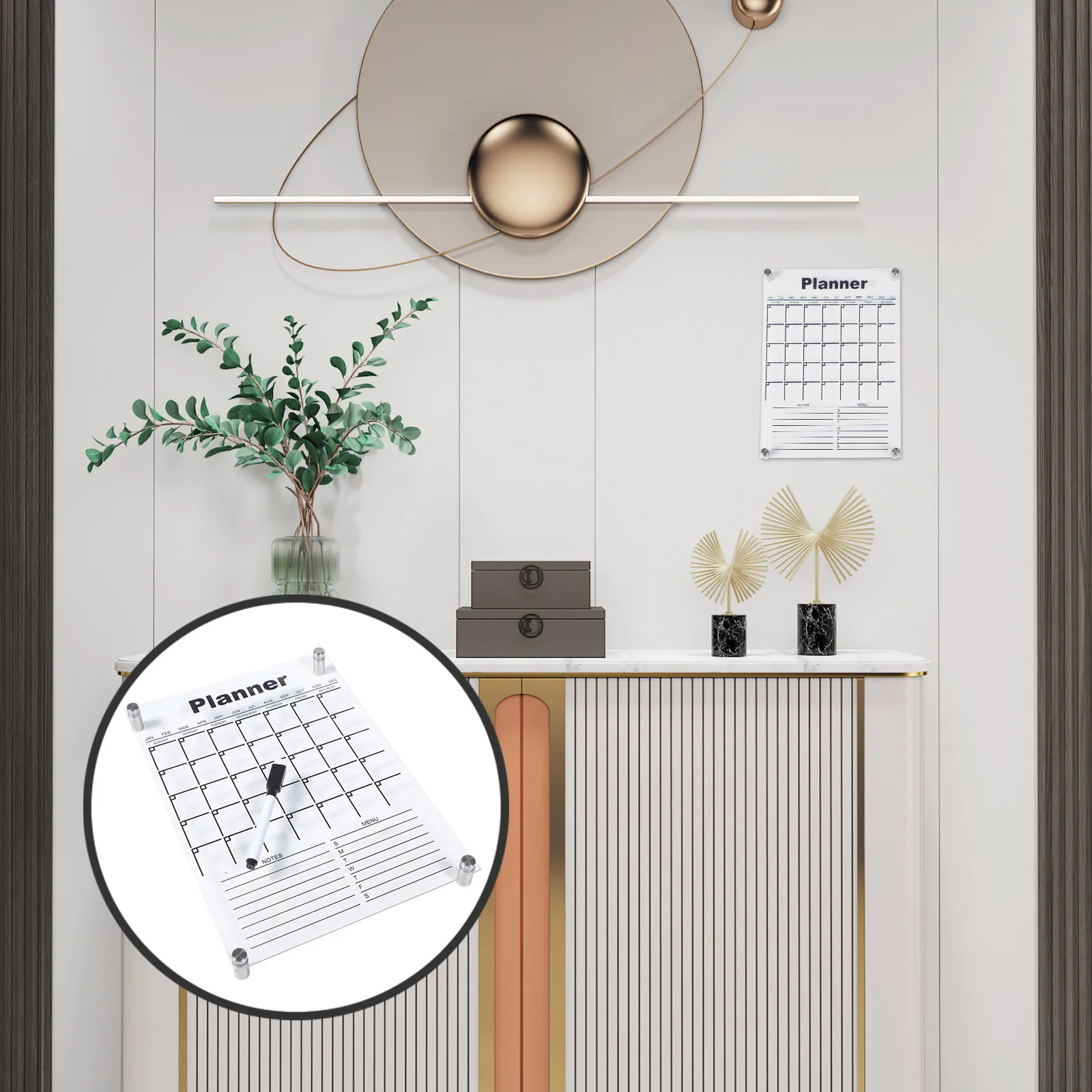 

Набор из 1 акриловой прозрачной доски для сообщений, маленькая доска для заметок с сухим стиранием, настольная белая доска, портативная, многоразовая, для офиса и дома