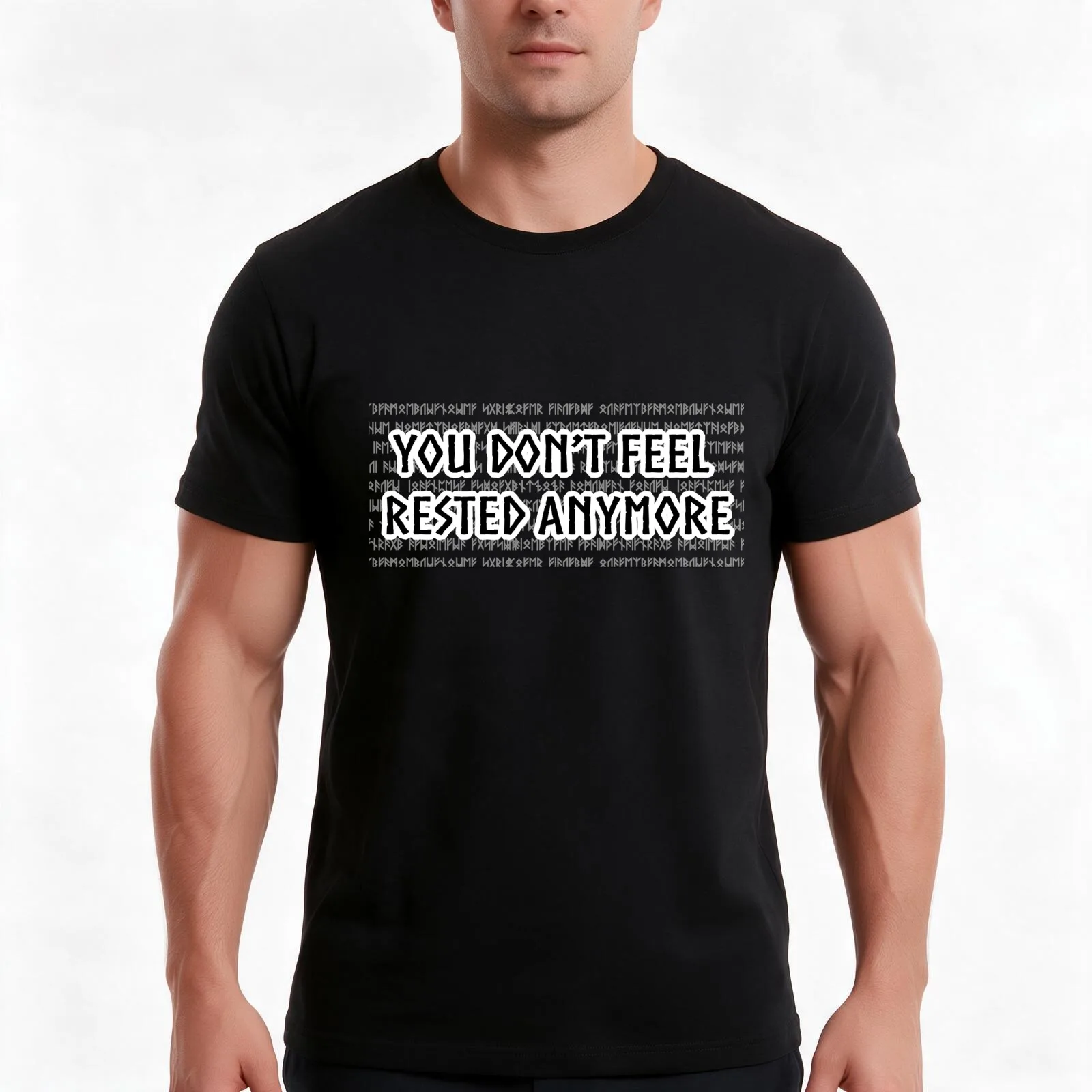 You Dont Feel Rested Anymore - Valheim Inspired - T-Shirt, Summer Casual Cotton Tee, Oversized Streetwear Tops, Unisex Men Women