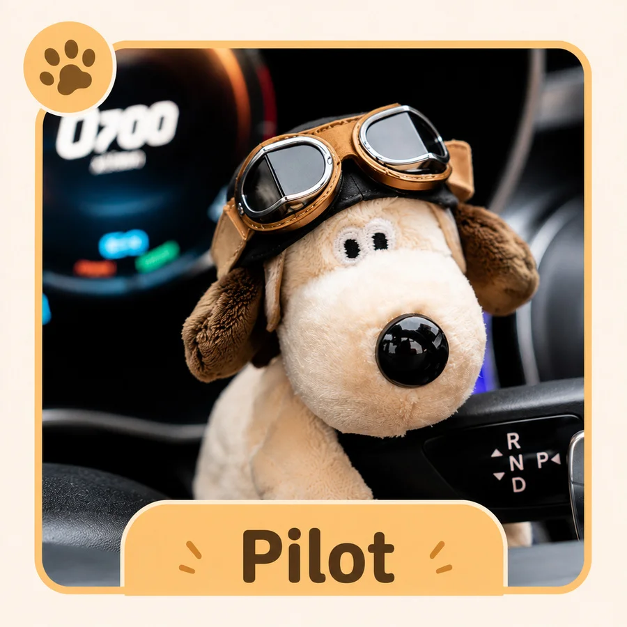 Schattige pluche puppydecoratie, auto-ornament voor ruitenwisserstang, richtingaanwijzer, deurgreep en hangdecoratie voor binnen.