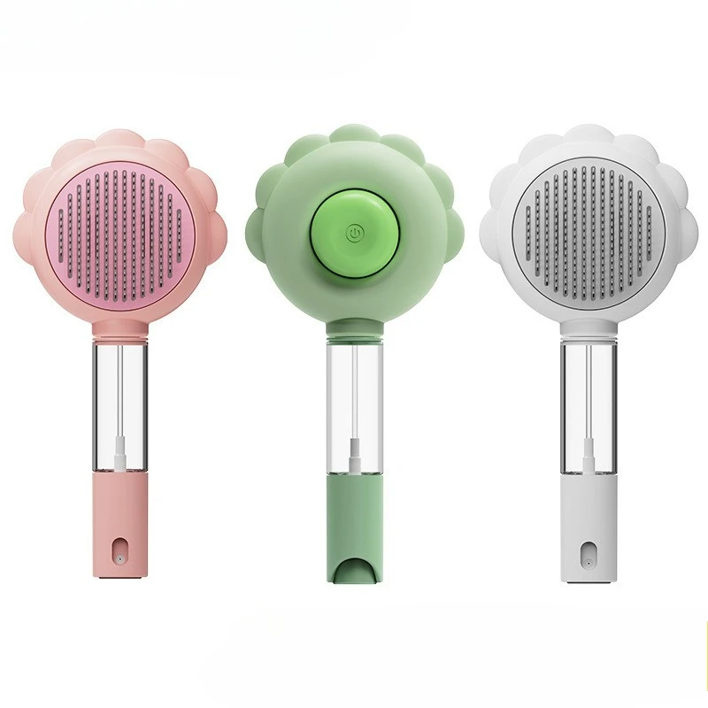 

Pet Cat Spray Comb One Button Hair Removal Needle Comb To Remove Floating Hair Prevent Flying Hair Massage Combs Pet Grooming