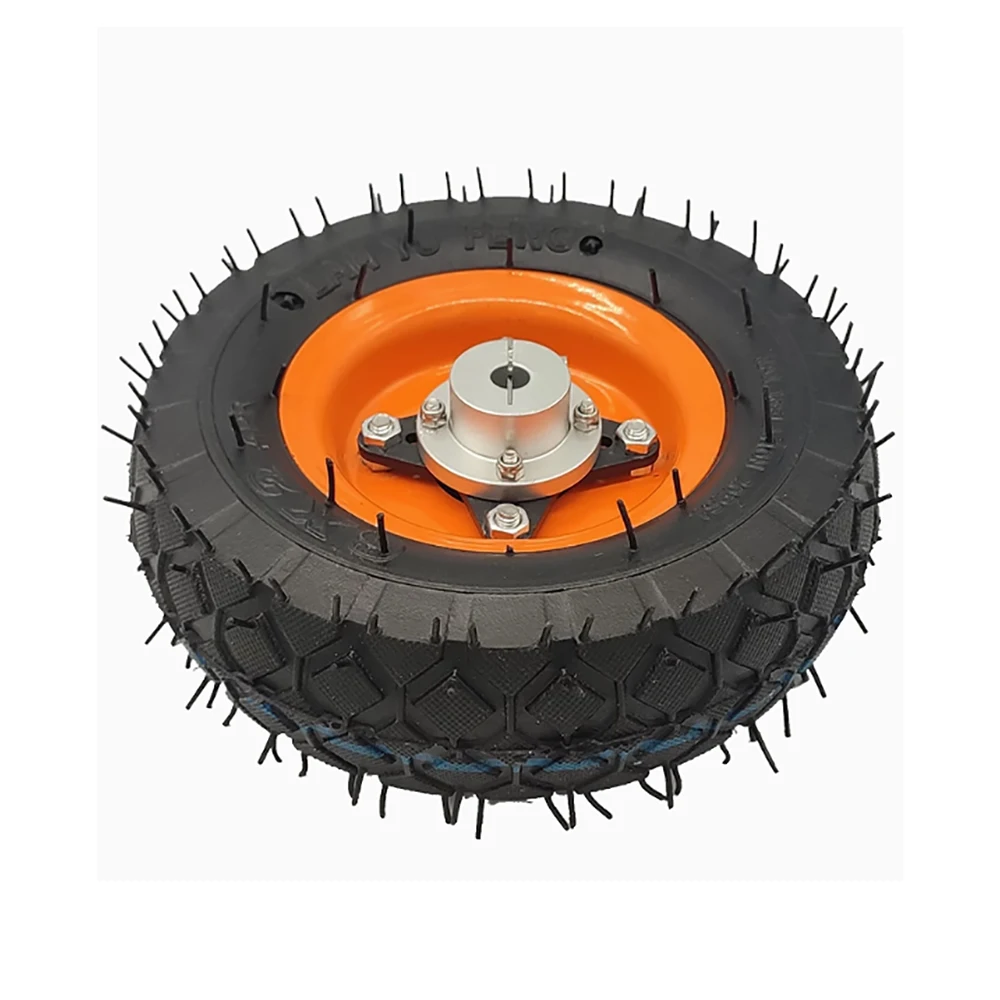 

200MM Inflatable Rubber Tire with Clamping Coupler - 8 Inch Smart Car Chassis Wheel, Drive Wheel