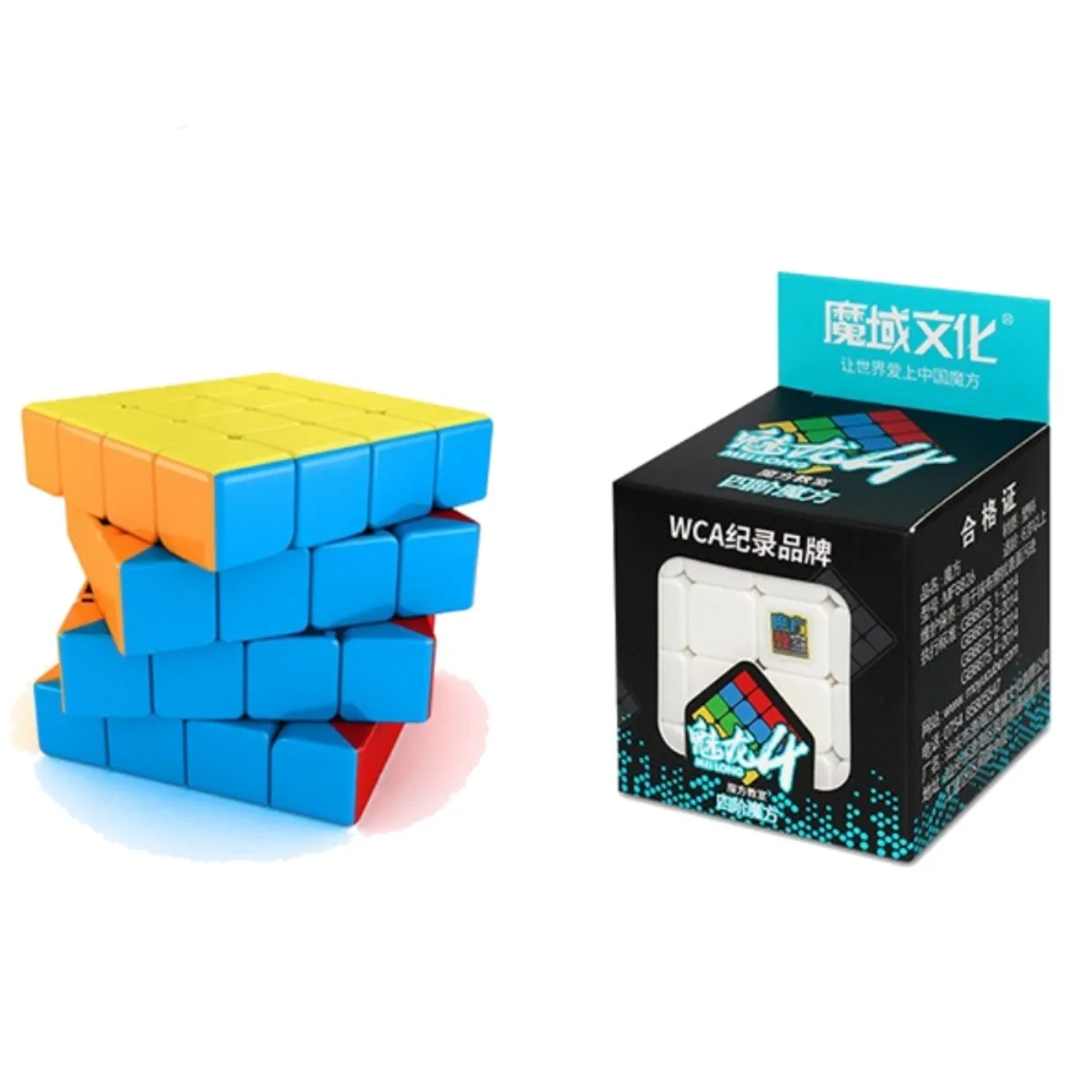 Moyu Meilong Magic Cubes 4x4 i 3x3 Professional Speed – Edukacyjne zabawki dla dzieci Fidget Cubo Magico Puzzle antystresowe Prezent