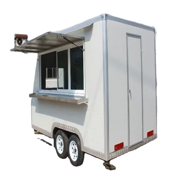 

Hot Sale Really Round Fully Loaded Mobile Churros Food Cooking Trailer caravan for Pizza Sale with Smoker