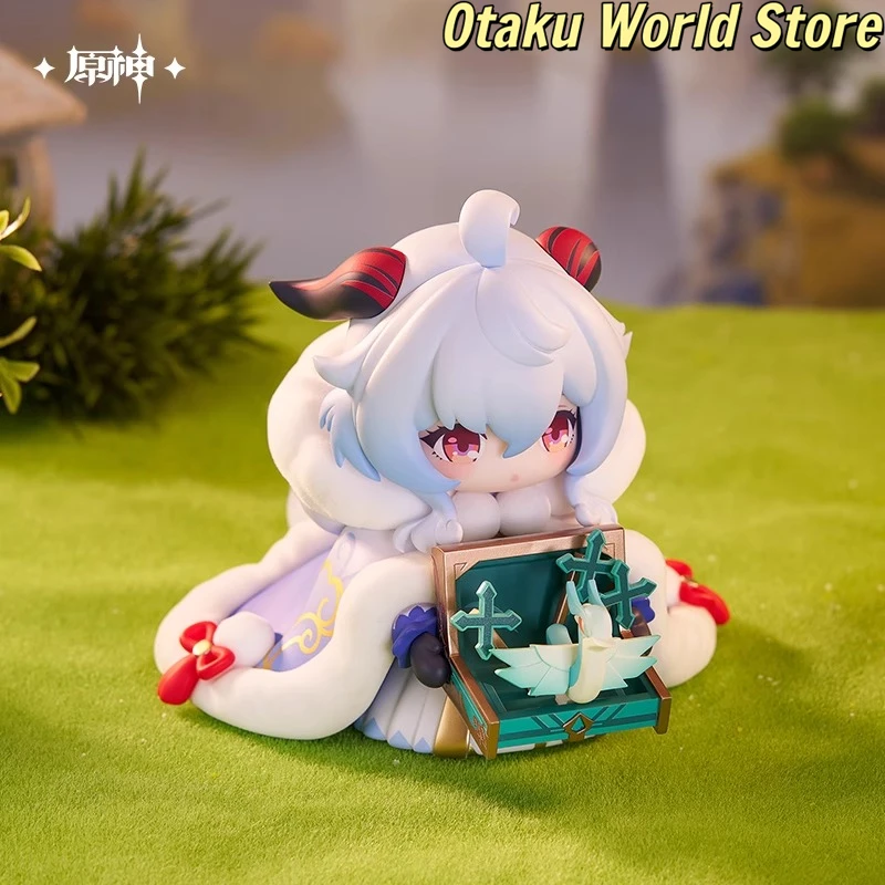 Figuras de versión Q de Ganyu, modelo ornamental Mihoyo Genshin Impact Ganyu, Cosplay de Anime, modelo de juego de dibujos animados, regalo de cumpleaños y Halloween