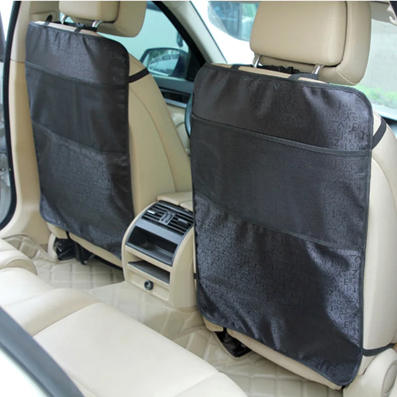 1PCS Kick Mats Back Seat Protectors Storage Organizer Pocket /Best For Protection From Kid\'s Dirt ,Waterproof Car Seat Covers