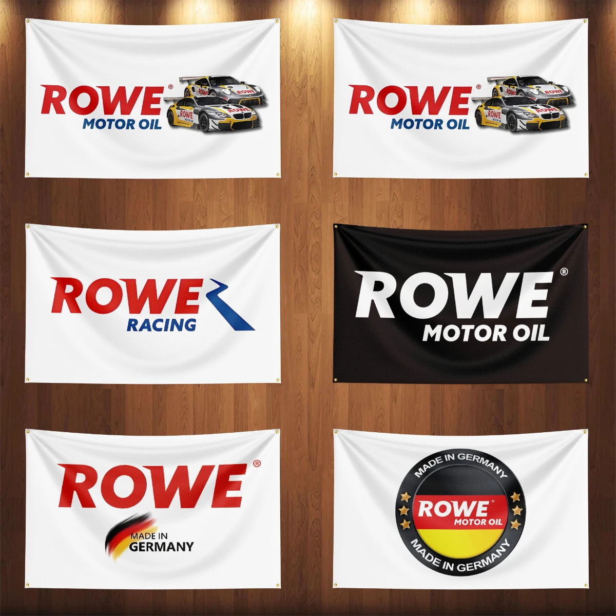 3x5 Ft ROWEs Motor Car Oil Flag Motoring Racing Workshop Car Banners Tapestry Flag Outdoor For Decoration Engine Oil