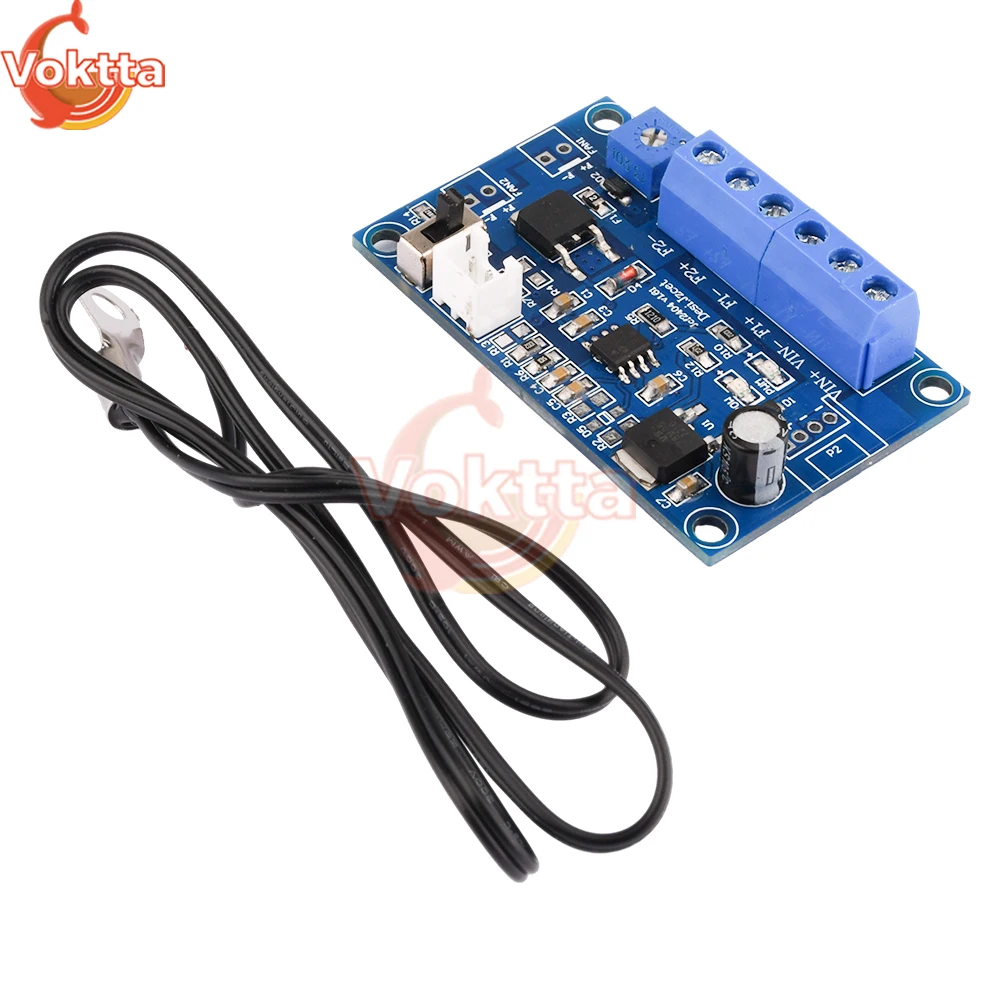 تيار مستمر 12 فولت 24 فولت 2 قناة PWM وحدة تحكم في سرعة المروحة 2/3/4 سلك سرعة المروحة محافظ وحدة الحد من الضوضاء NTC التحكم في مستشعر درجة الحرارة