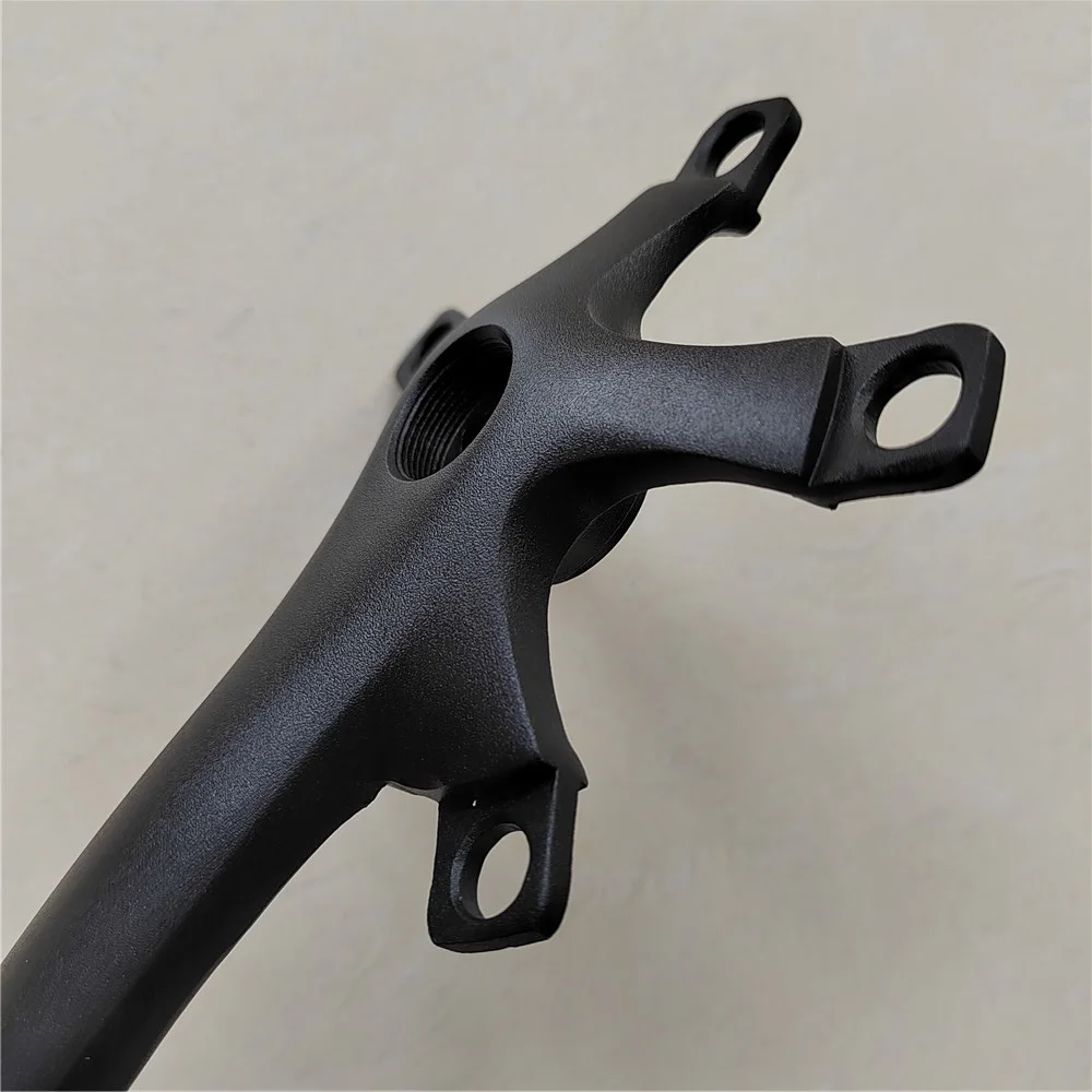 Square Hole Road Bicycle Crank Folding Bike Parts MTB Crankset Black 5 Blots 170mm 165mm 110BCD