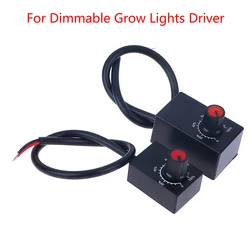 Mini DC 0-10V 1-10V Knob Dimmer 0-100% Scale Electronic Potentiometer for LED Dimmable Grow Lights Power Driver
